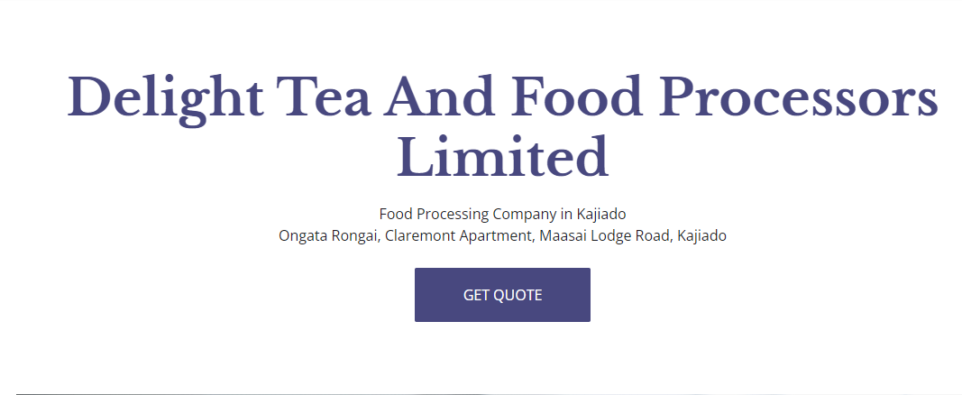 Delight Tea And Food Processors Limited