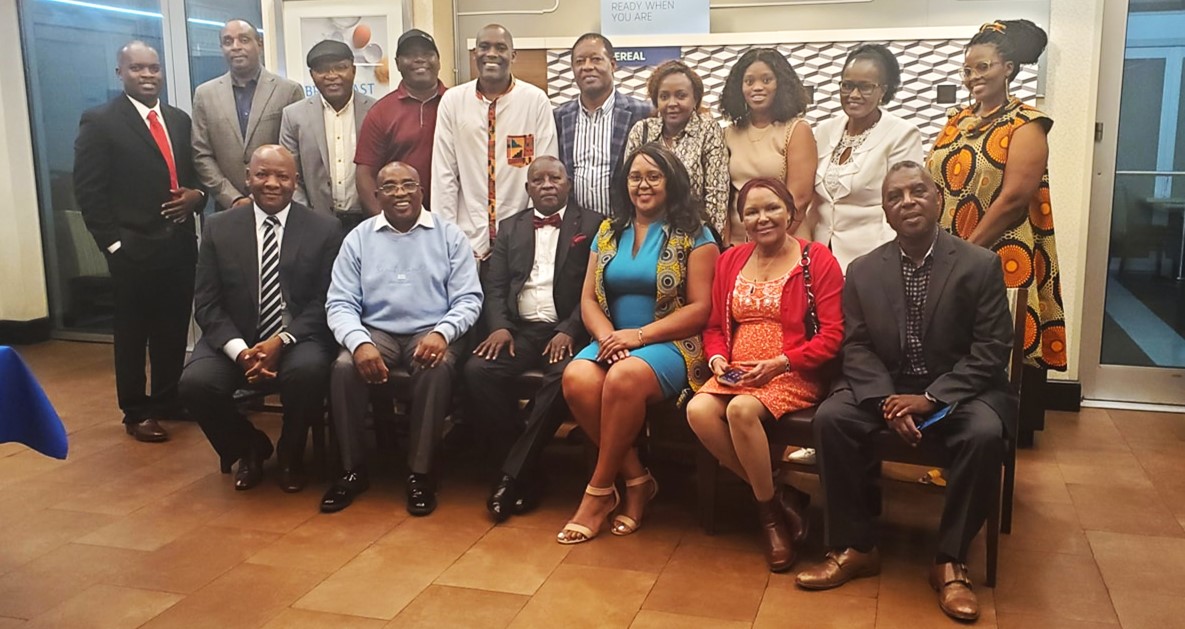 The Nyeri Diaspora Leadership team meets with Governor Kahiga in New York